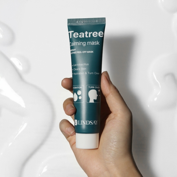 [신한카드 할인] 린제이 티트리 카밍 랩핑 마스크 떼어내는 콜라겐 필오프팩 70ml+팩브러쉬