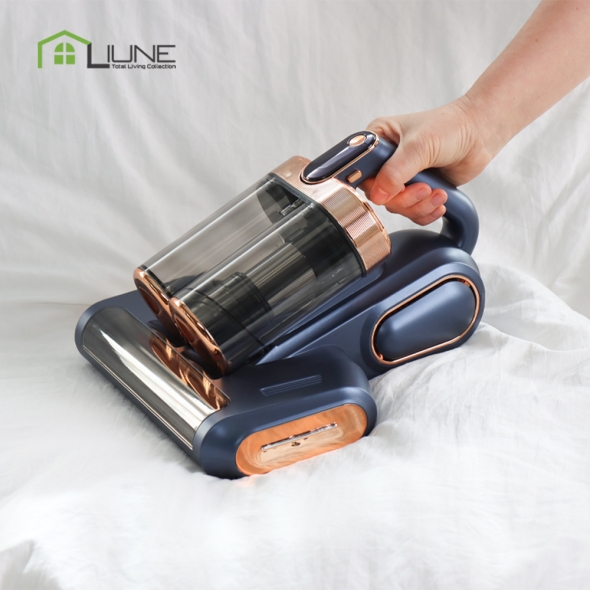 [리우네] UV 살균 롤러 무선 침구청소기 Lime-RB8989