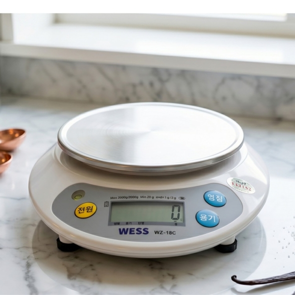 웨스 디지털 전자 고정밀 주방 저울 5kg WZ-18C