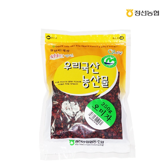 [정선농협] 오일장 약선재료 오미자 1봉/2봉 (봉당250g)