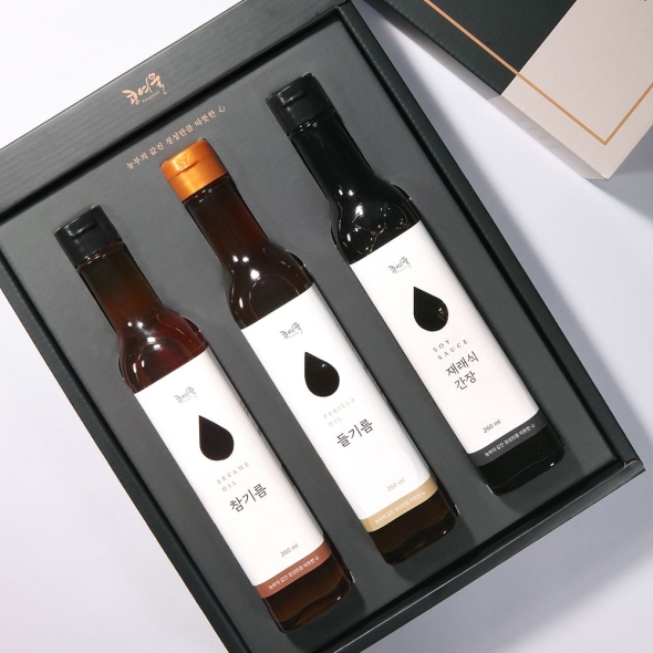 [콩여울] 고창예찬7호 참기름+들기름+재래식간장 260ml