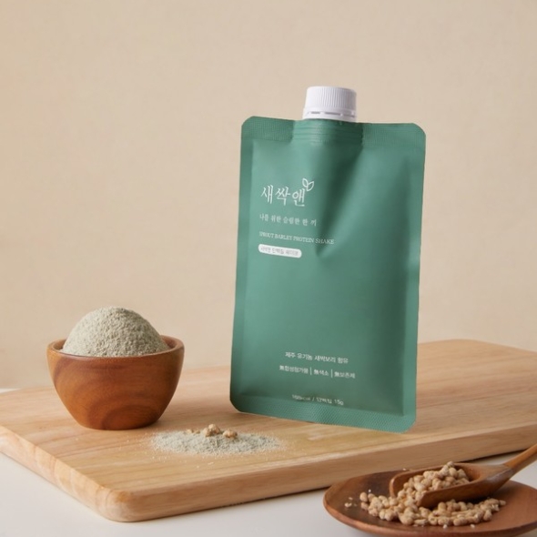 [신한카드 할인] 새싹앤 국내산원료 프로틴 단백질 쉐이크 파우치 식사대용 파우더 보충제 40g  5개 (3종 택1)