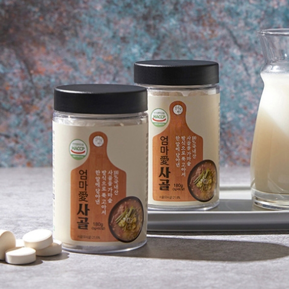 [자연원] 코인형 육수비법 사골베이스육수 1병/2병/3병 (병당3gX60정)