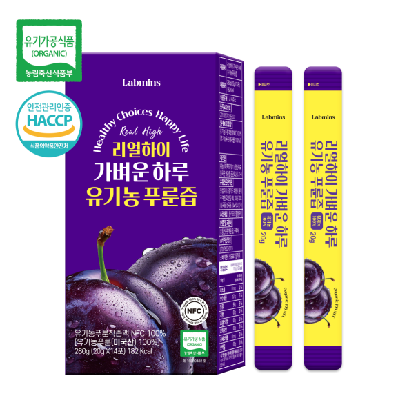 [리얼하이] 유기농 푸룬즙 20g*14포(280g), 1개