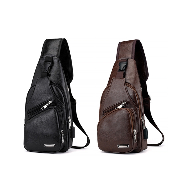 [마이픽]멀티 포켓 슬링백(택)