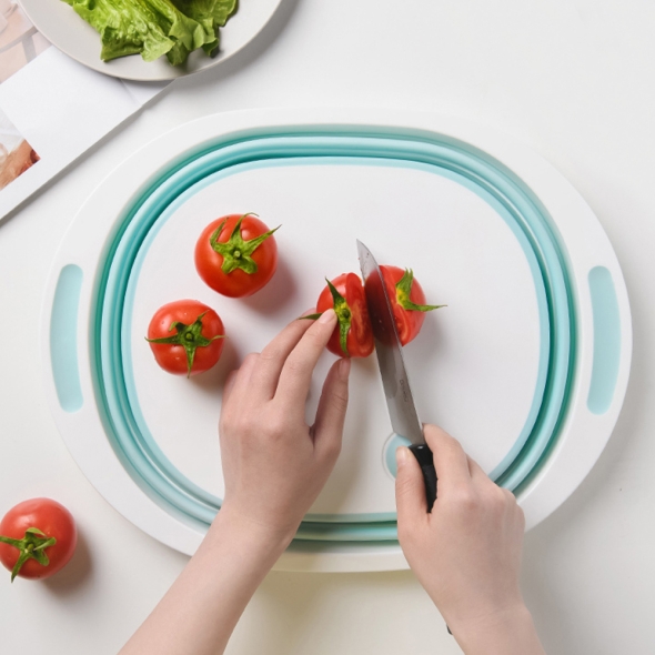 [쿠팸] B1 캠핑 폴딩 도마 겸 멀티 바스켓 9L