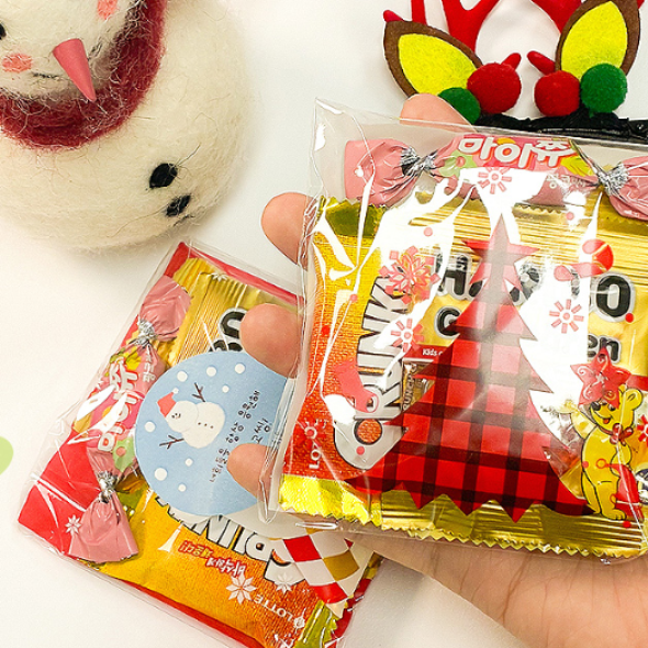 [신한카드 할인]크리스마스 달콤고소 간식 4종 과자선물 어린이집간식 단체간식