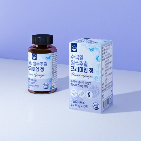 웰리즈 수국잎 열수추출 프리미엄정 1,000mg*60캡슐(60g), 1개