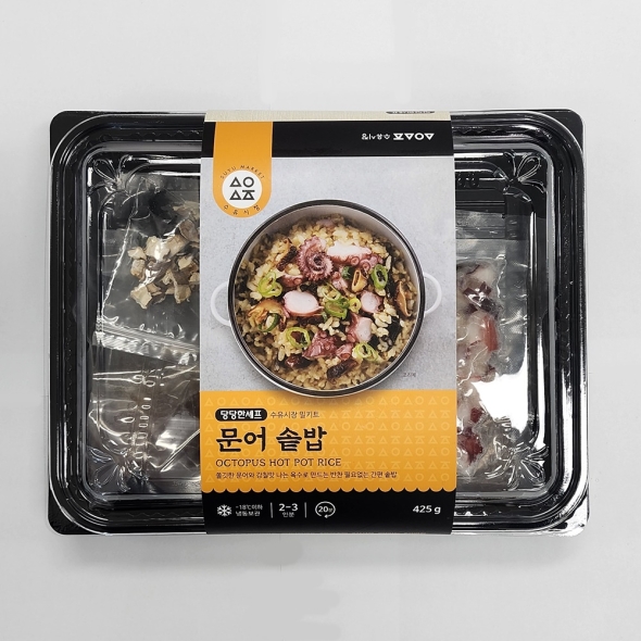 [주말특가] 수유전통시장  당당한셰프  1+ 1 문어솥밥 425g(2~3인분), 2팩