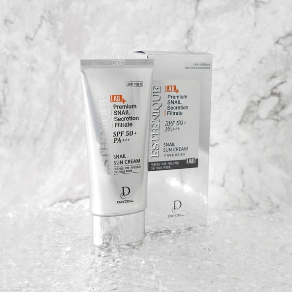 데이셀 에스테니끄 달팽이 선크림 70g (SPF50+) 끈적임없는 미백 톤업 선크림