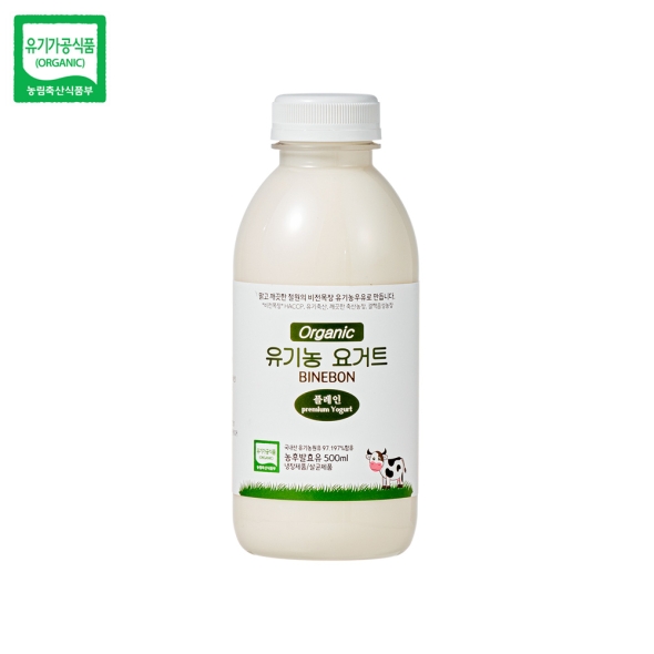 철원목장 수제 유기농 플레인요거트 150ml x 3ea 외 당일새벽착유 1A등급원유 유기가공식품인증