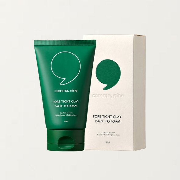 [특별할인] 콤마나인 모공팩 클렌징 톤업 3-in-1 클레이 팩투폼 120ml