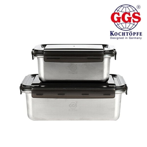 GGS NEW 직사각 푸드 컨테이너 4pcs (2종세트)