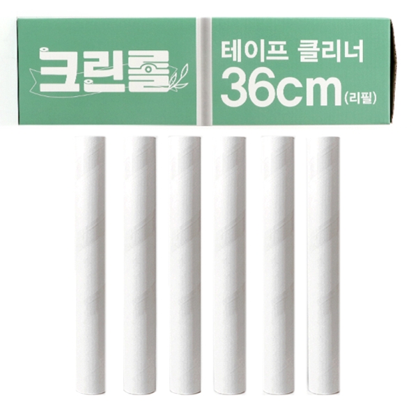 [특별할인] 크린롤 초대형 36cm 돌돌이 리필 60매x6개 세트
