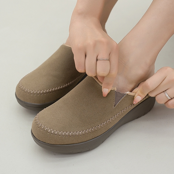 (국내제작) 말랑푹신 속굽 키높이 발편한 통굽 슬리퍼5cm