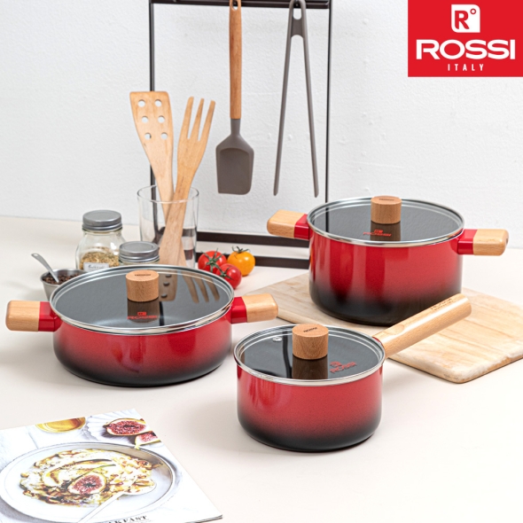 이태리 로시IH투톤레드 3종냄비세트(16편수+20양수+22전골)