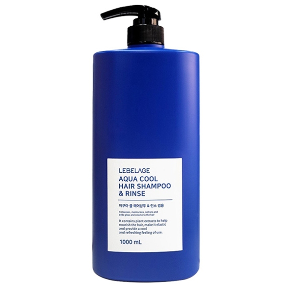 [르베라쥬] 1+1 아쿠아 쿨 헤어 샴푸린스 겸용 1000ml