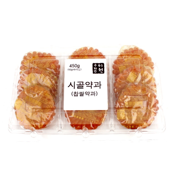 [전통과자] 시골찹쌀약과 450g 1팩/2팩/3팩/5팩 (팩당50gx9개)