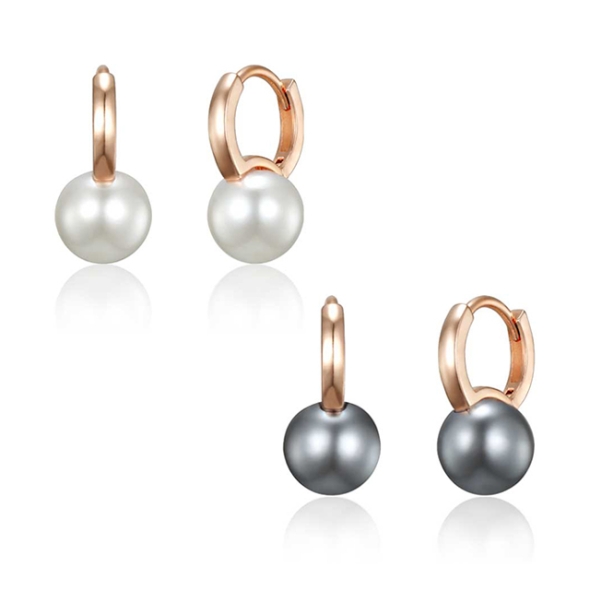 엘르주얼리 14K GF 블링 진주 원터치 귀걸이 ELGPEE569 