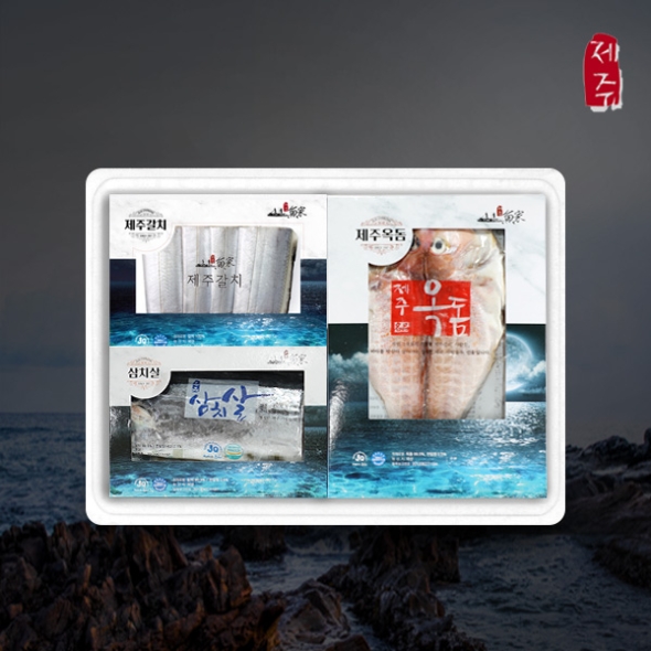 [제주특선] 은갈치/참옥돔/삼치살 신어가세트3호(은갈치/대1마리+옥돔/대2마리+삼치살/대1팩)