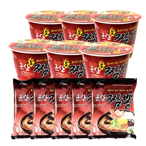 [군산짬뽕맛집] 불짬뽕컵면6입+짬뽕라면5입