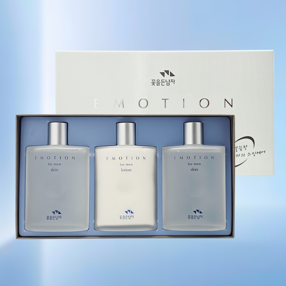꽃을든남자 이모션 2종 세트 (스킨2+로션1) 남성화장품선물