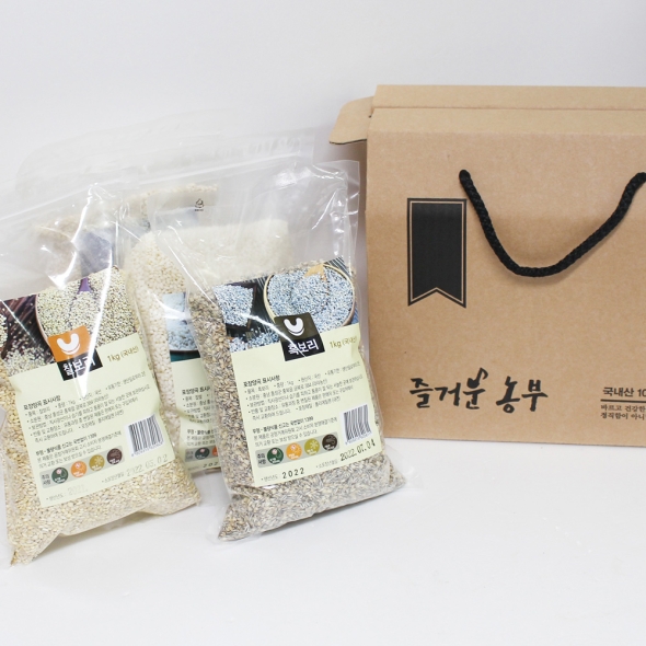 홍성농부의 쌀 잡곡 산수 선물세트 4kg 직접도정