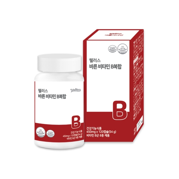 [신한카드 할인] 웰러스 바른 비타민B복합(450mg*120캡슐)