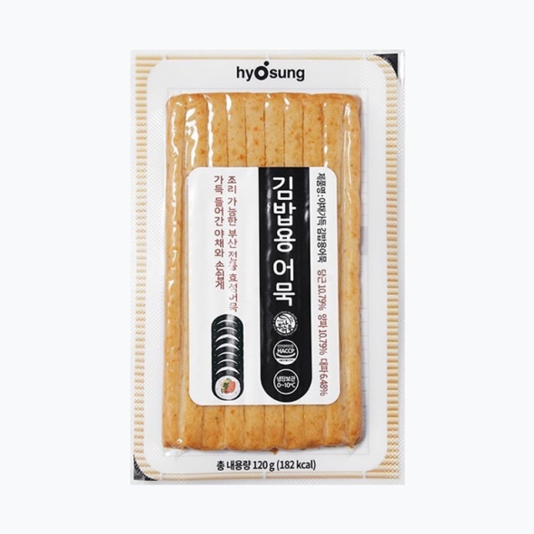 효성어묵 전통 부산 김밥 어묵 120g