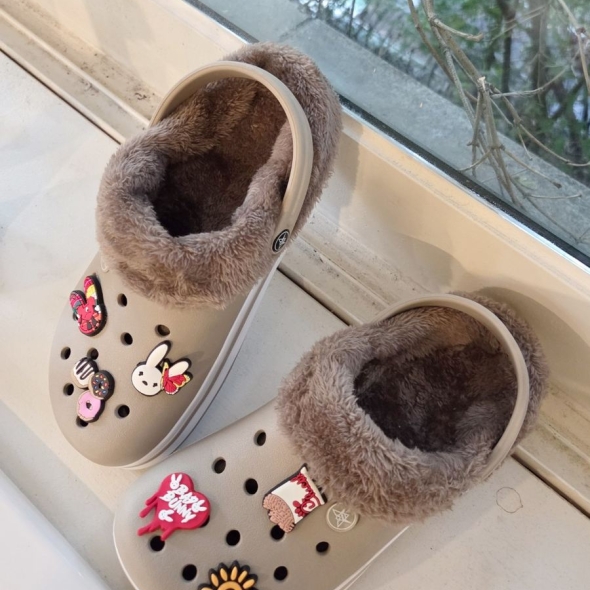 [개성시대] 여성 4.5cm 베이직 털슬리퍼 데일리