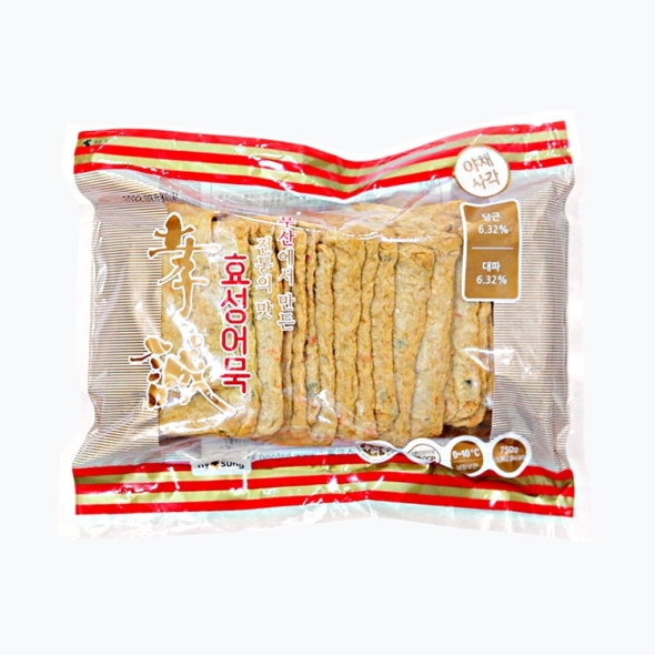 효성어묵 전통 부산 어묵 야채 사각어묵 750g