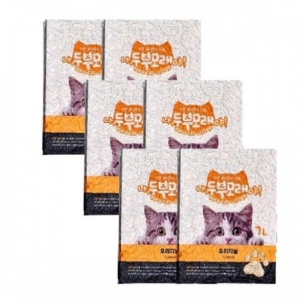 고양이왕국 살찐이 나두부모래야 가는입자 7L 오리지날 6봉