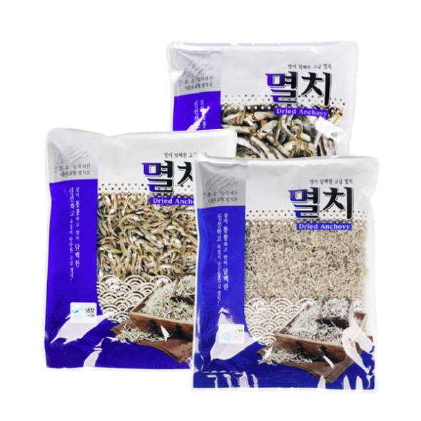 [단짠예찬] 바다내음 국물+볶음조림+볶음멸치 각500g(3팩)