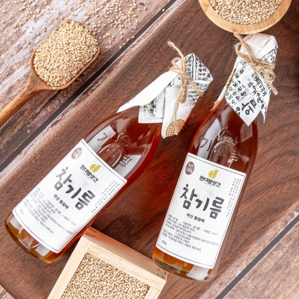 [보름데이] [문경현대방앗간]100% 국산 참기름 350ml