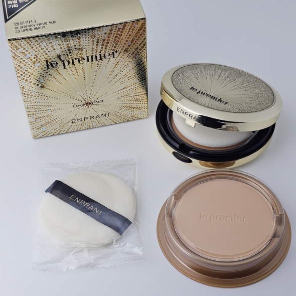 엔프라니 르 프리미어 커버링 팩트 +리필 리뉴얼 /밀착커버 톤업광채 보습케어