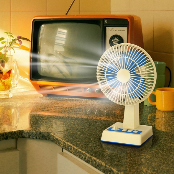 [엑스트라] 블루스톰 F20 레트로 BLDC 벽걸이겸 탁상용 무선 선풍기