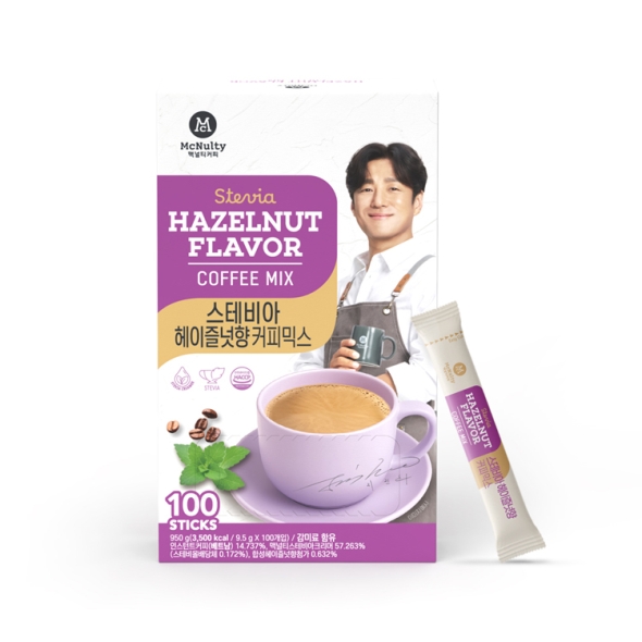 [맥널티] 당제로 스테비아 헤이즐넛향 커피믹스 100개입