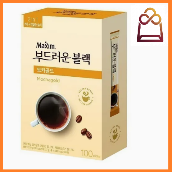 [맥심] 부드러운 블랙 모카골드 100개입