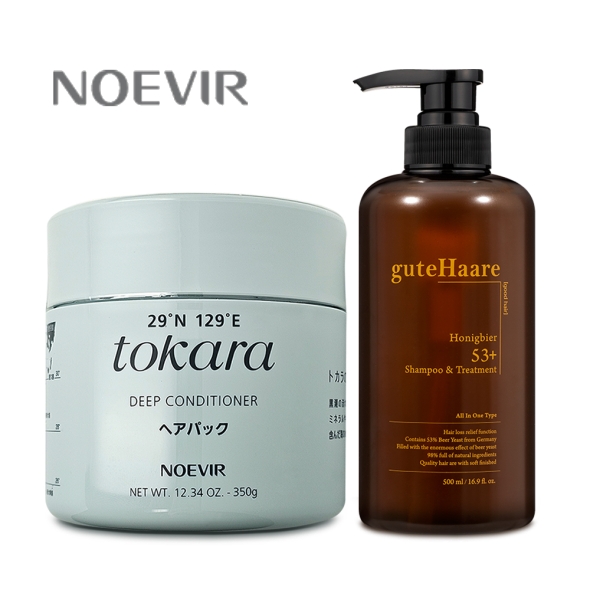 노에비아 도카라 씨 미네랄 딥 컨디셔너 S 헤어팩 350g  + 구트하르 샴푸 앤 트리트먼트