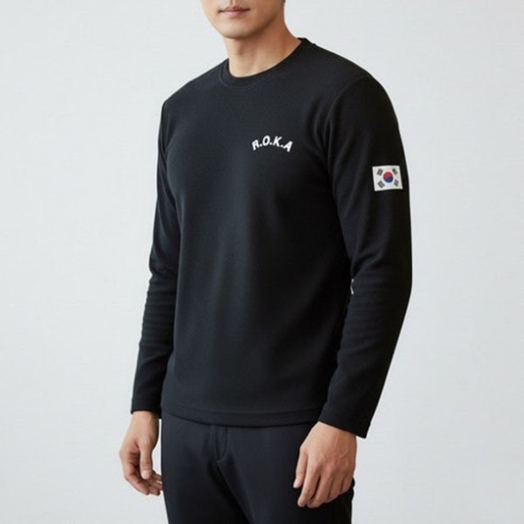 (1+1) ROKA 기모 라운드넥 긴팔티셔츠 2장세트