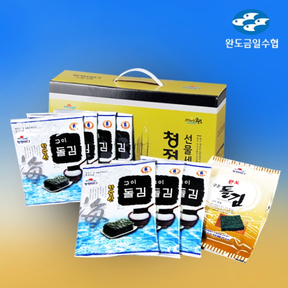 [완도금일수협] 구운전장 조미 돌김 선물세트