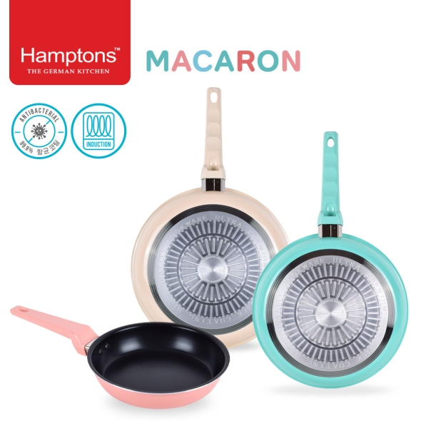 햄튼 항균 마카롱 인덕션 프라이팬 3종세트-A(22F26F28F)