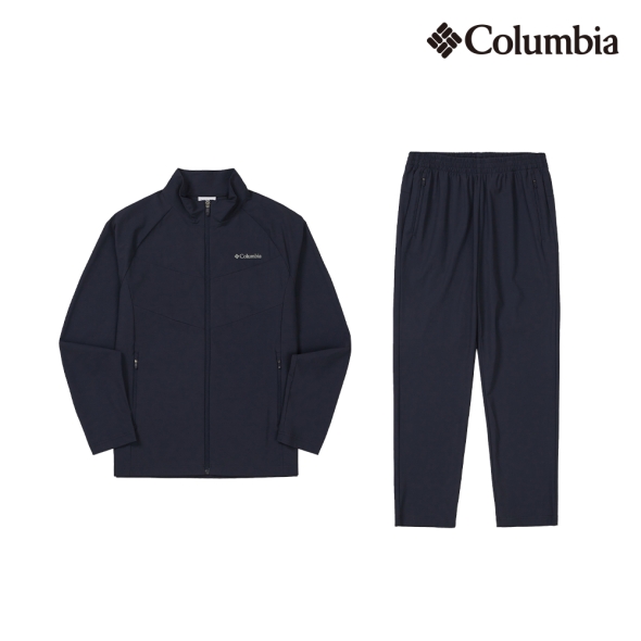 [컬럼비아] 우븐 스판 트레이닝 셋업 / 네이비+네이비 (3월 3일 출고)