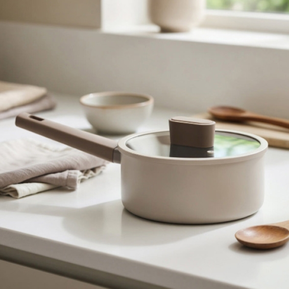 [로이첸] 모노포트 세라믹 편수냄비IH 18cm