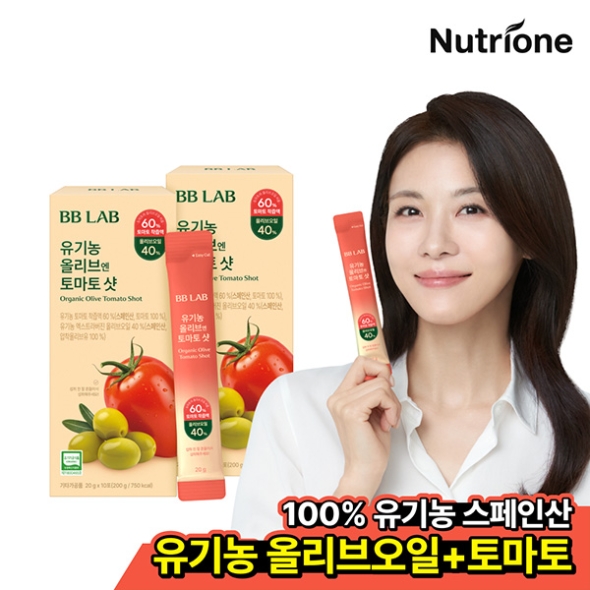 [뉴트리원] 하지원 비비랩 유기농 올리브엔 토마토 샷(올토샷) 2-6박스