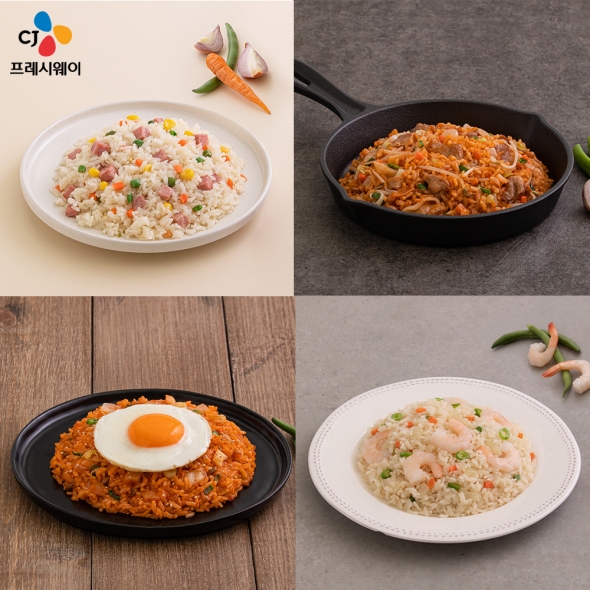 [CJ] 이츠웰 고슬고슬 볶음밥 4종 300g x 8팩 (김치x2,대패삼겹x2,새우x2,햄야채x2)