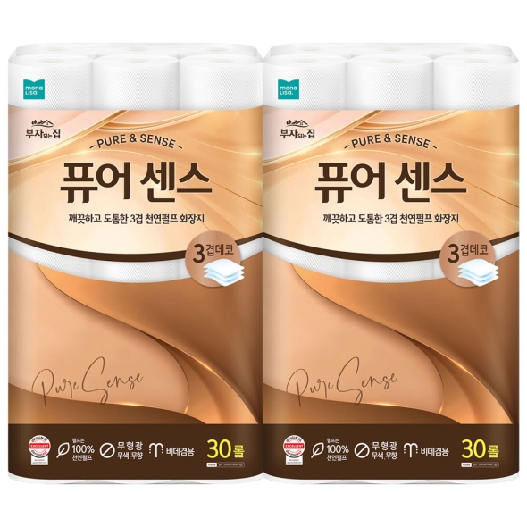 모나리자 퓨어 센스 22m*30롤 2팩