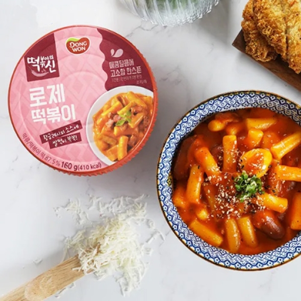 [동원] 떡볶이의신 로제 컵떡볶이 160g x 6개 (003911450)