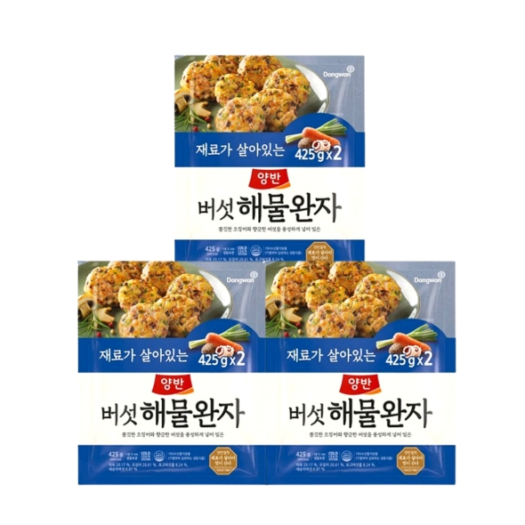 [동원] 양반 버섯해물완자 425g x 6봉 (003830210)