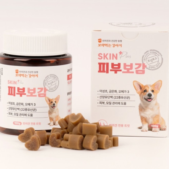 1+1 보약먹는 강아지 피부 아토피 면역력 영양제 유산균 오메가3 피부염 곰팡이성